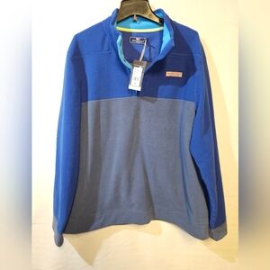 Vinyard Vines Blue and Gray Pullover Fleece